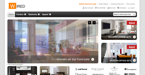 HelloWired theme for Magento