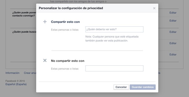 Privacidad Facebook