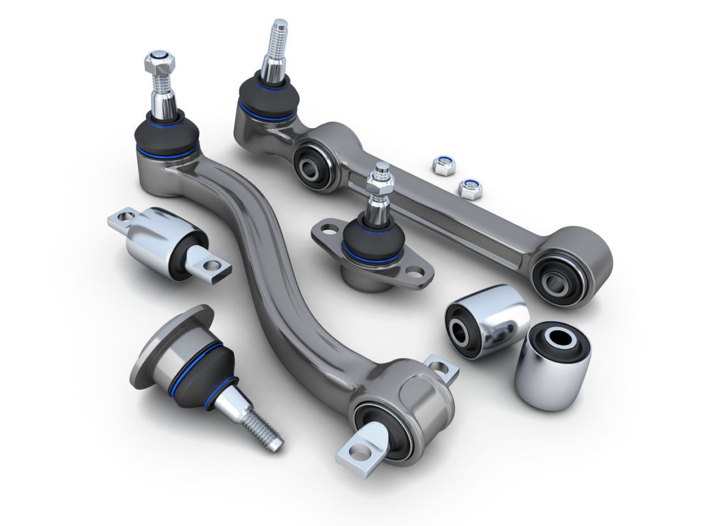 Suspension arm and ball joint car (done in 3d)