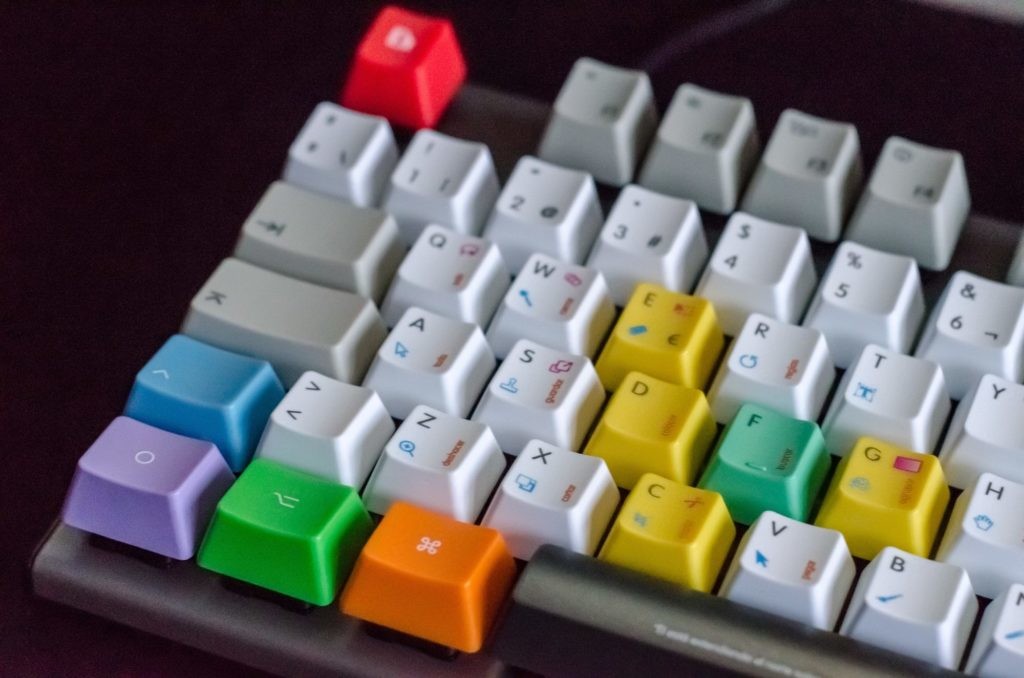 colored keyboard