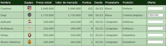 juegos como comunio