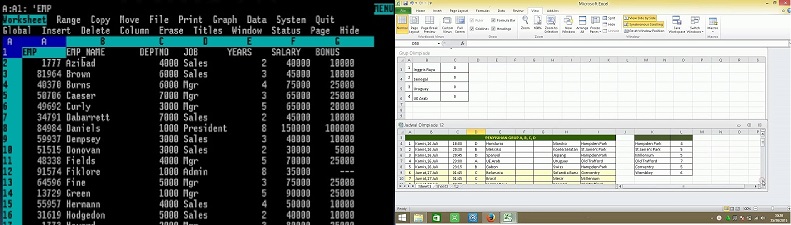 hojas de cálculo lotus 123 vs excel 365