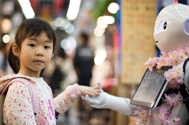 Niña y robot. Filosofía