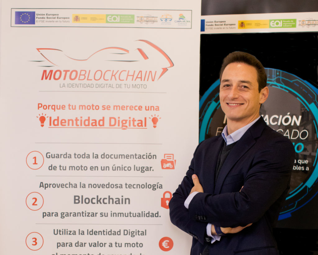 Simone Birghina, de Motoblockchain, la plataforma de blockchain para motos