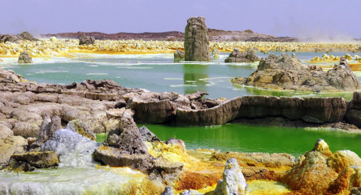 un lugar en la Tierra donde no hay vida
