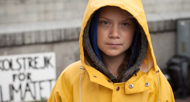 líderes climáticos que acompañan a Greta Thunberg