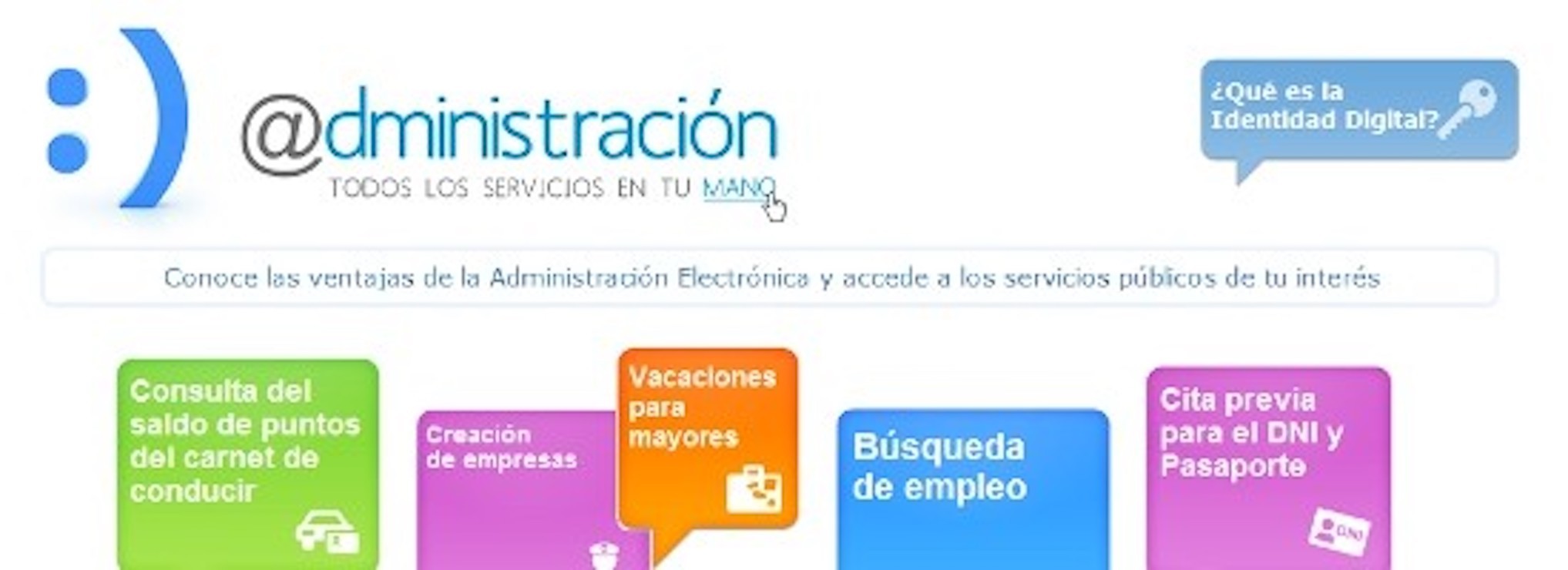 Los veinte servicios más utilizados de la administración electrónica Los veinte servicios más utilizados de la administración electrónica