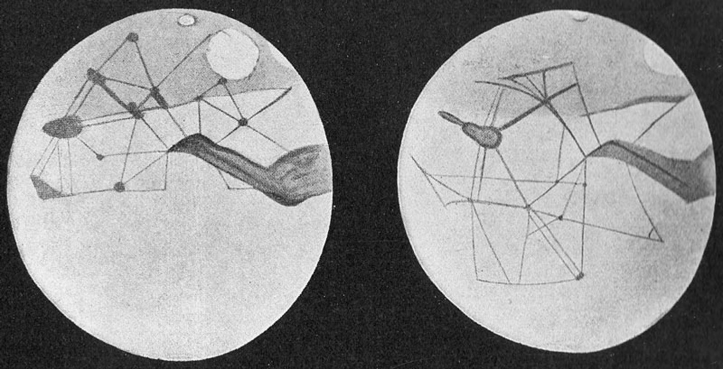 mapa de los canales de Percival Lowell