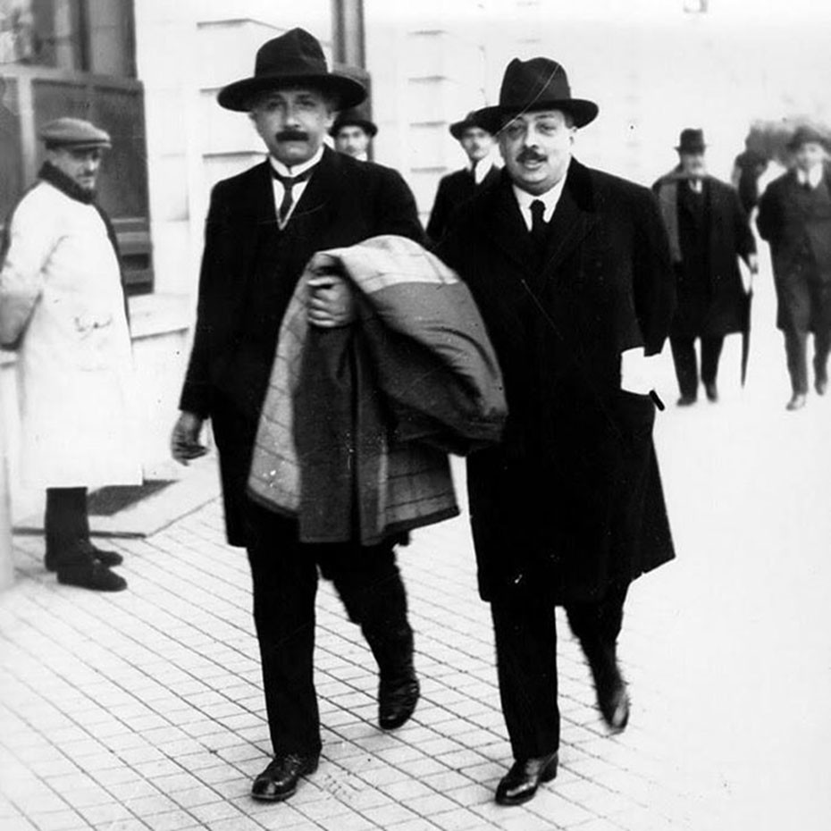 Einstein con Blas Cabrera en Madrid