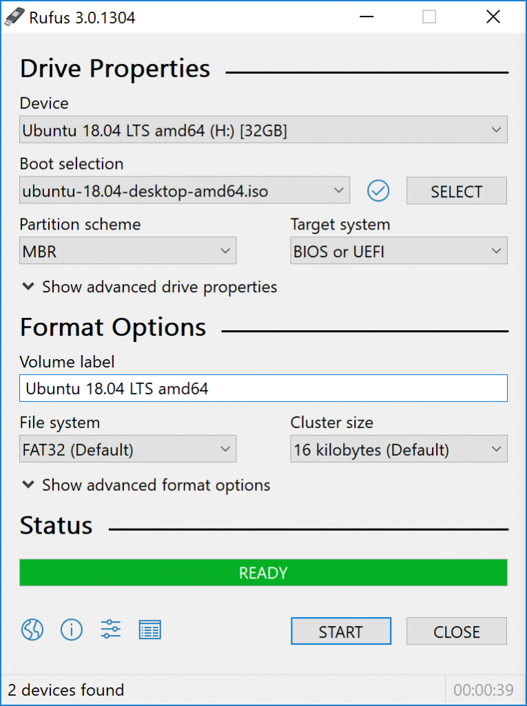 rufus usb tool