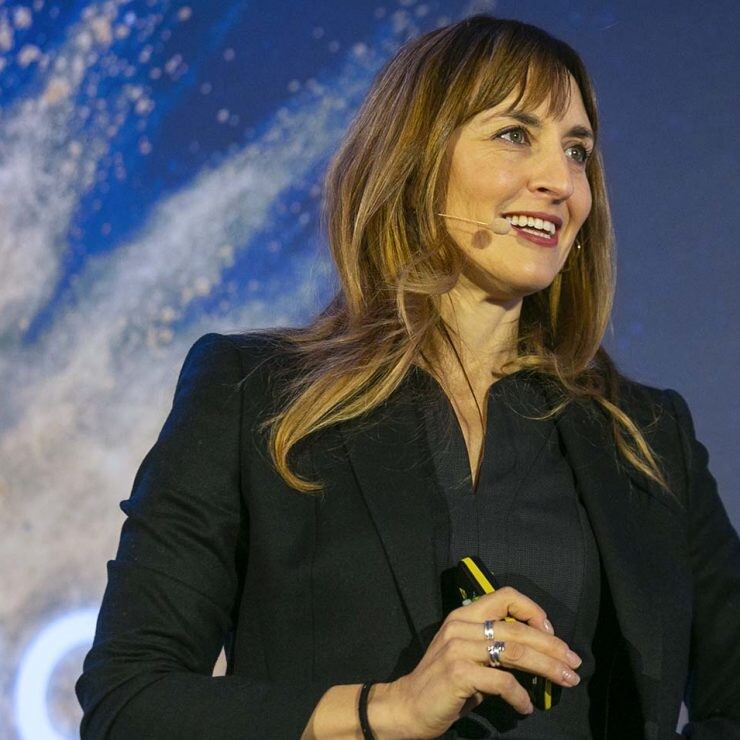 Eva Villaver en una presentación