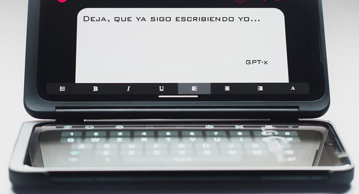 inteligencia artificial escribiendo redactor