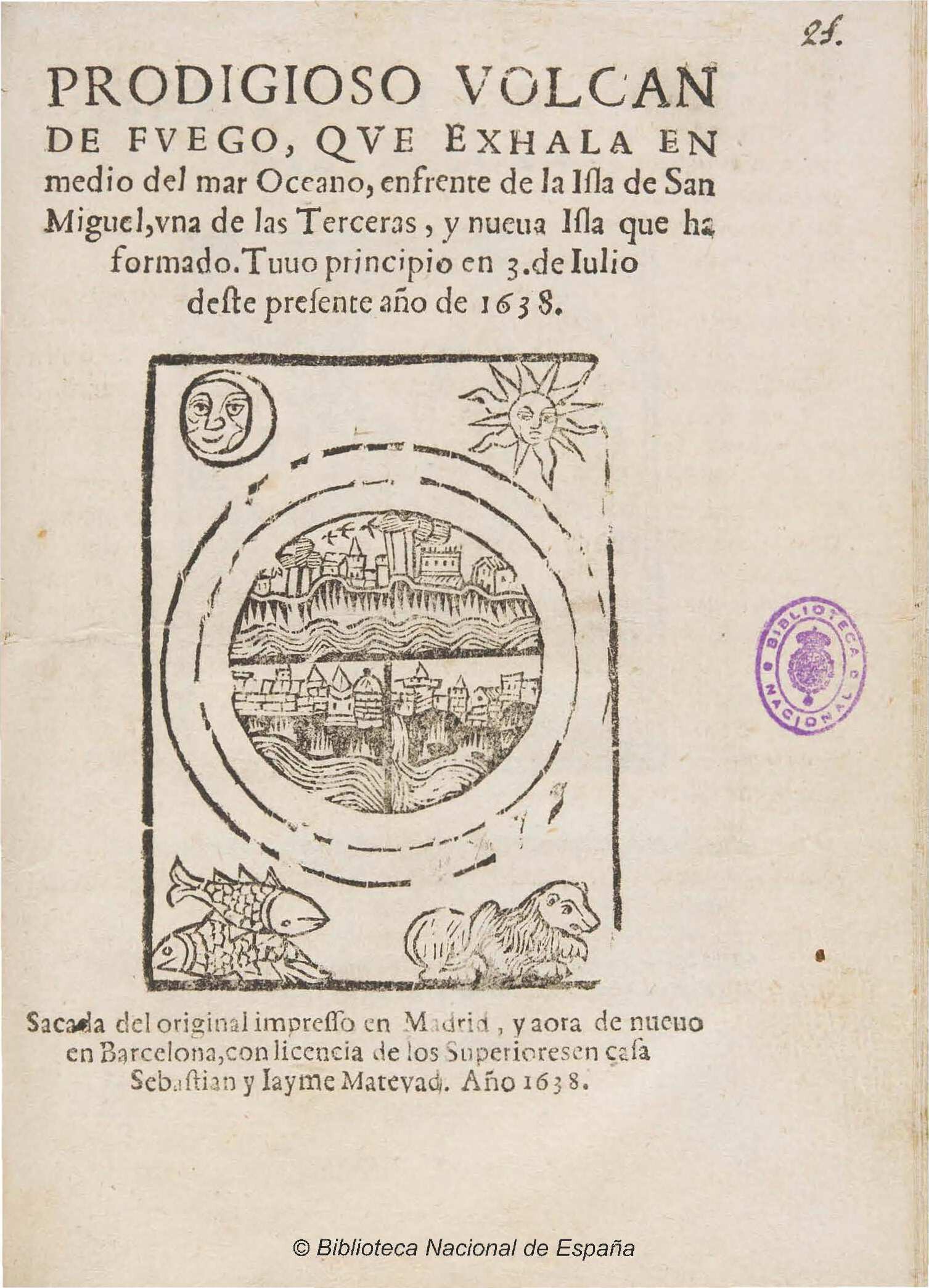 Orígenes del periodismo. Prodigioso Volcán