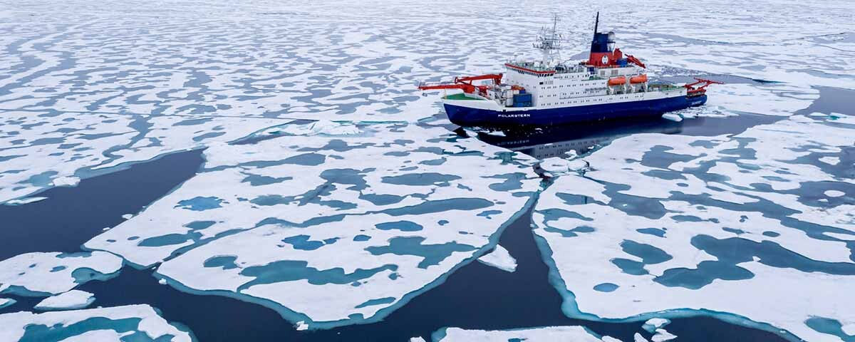 el Polarstern cerca del Polo Norte