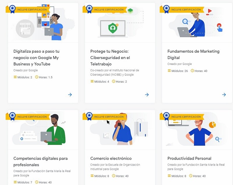 Cursos gratis de Google para que te conviertas en experto digital