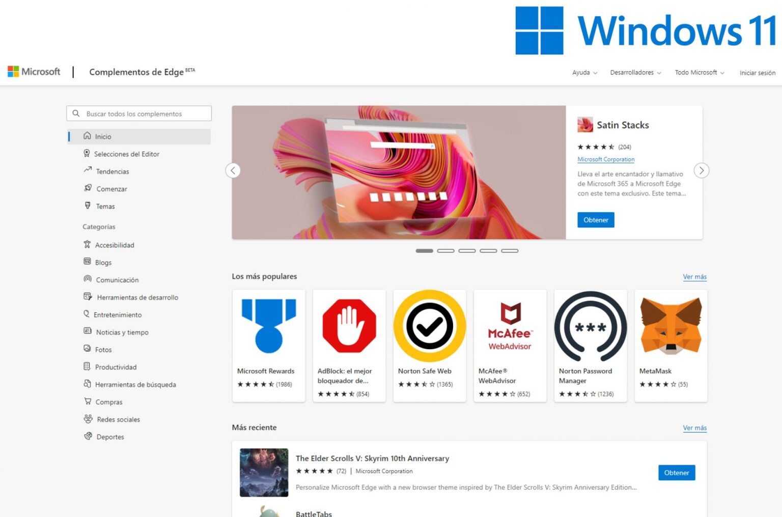 Las mejores extensiones para Microsoft Edge en Windows 11