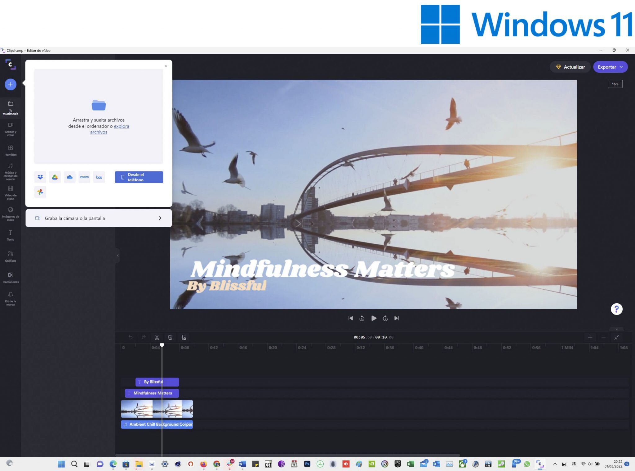 Qué se puede hacer en Clipchamp, el nuevo editor de vídeo de Microsoft