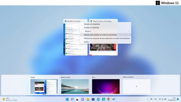 Cómo crear escritorios virtuales con Microsoft Windows 11