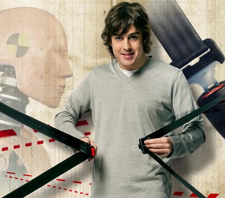 Alonso y el cinturón de seguridad
