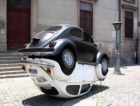 Volkswagen Beetle. Ying yang