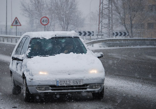 Nieve en coches