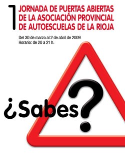 Cartel autoescuelas La Rioja