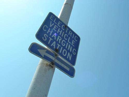 Punto de recarga de coche eléctrico