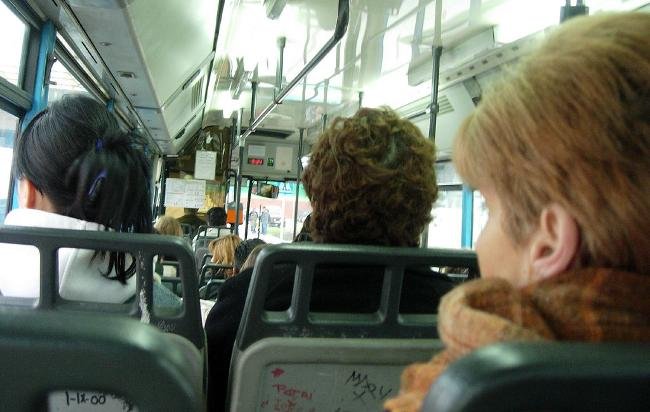 Interior de un autobús