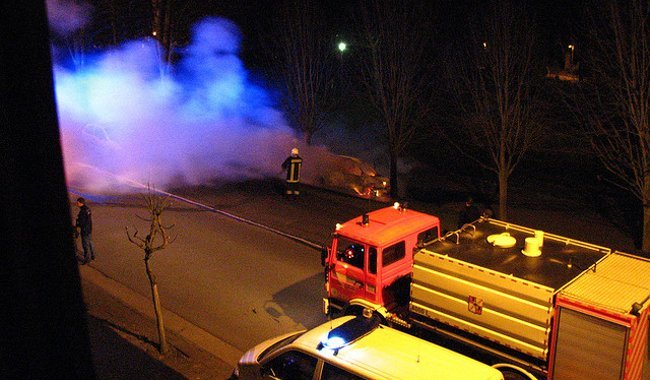 Siniestro vial de noche