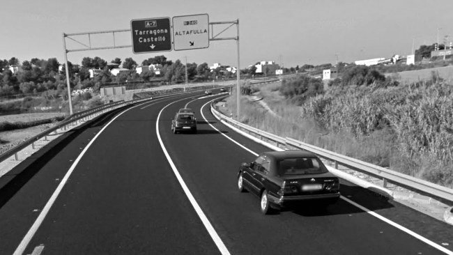 Problemas de señalización en la N-340 a la altura de Altafulla