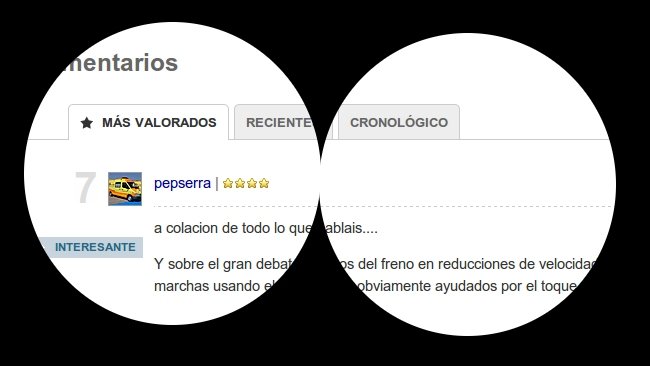 Valoración de comentarios
