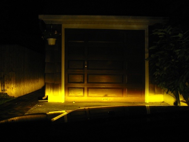 Iluminación de faros de color amarillo selectivo