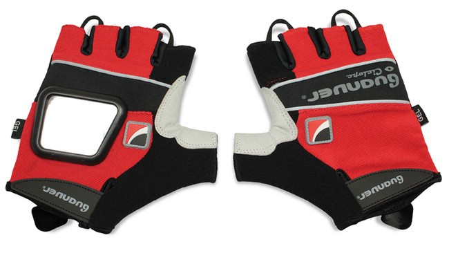 Guantes con retrovisores para ciclistas