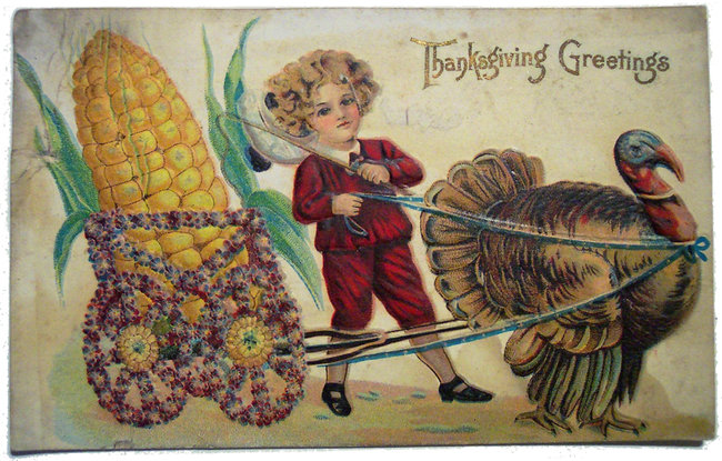 Thanksgiving Day, postal de felicitación