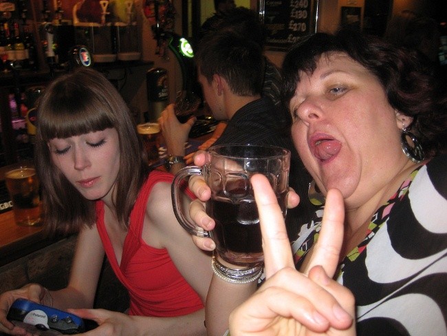 Drinking a lot