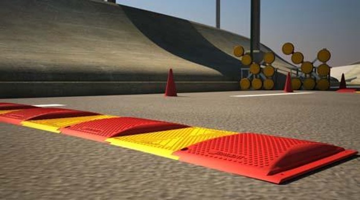 Badent, banda reductora de velocidad modular, resalto