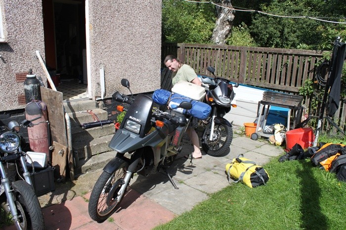 Equipaje en moto
