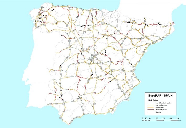 Las peores carreteras de España - EuroRAP 2014