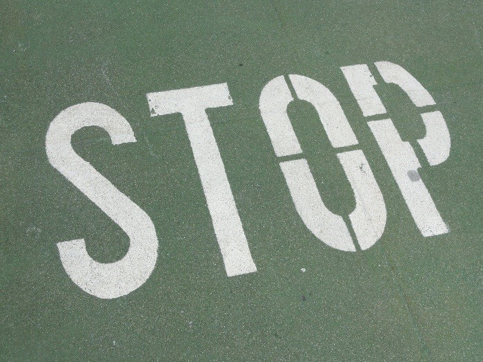 Stop marca vial
