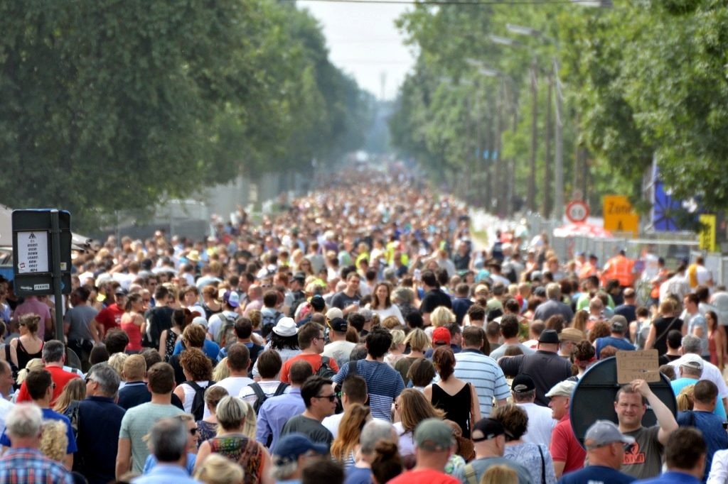 movilidad en una manifestacion