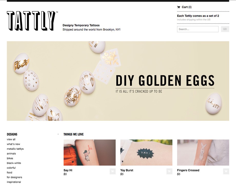 Ejemplo de tienda creada con Shopify