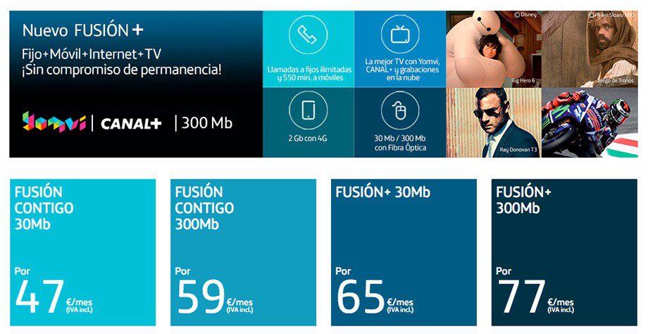 La opción más completa de Movistar es bastante competitiva
