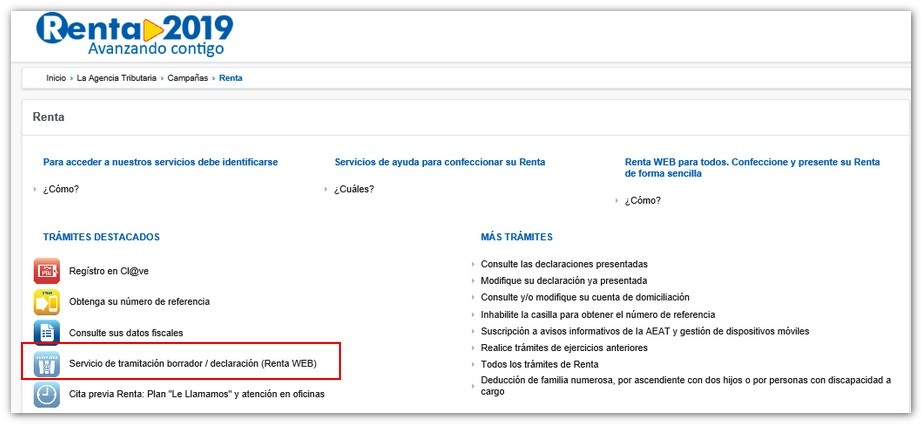 Comprobar el estado de tramitacion de la rena