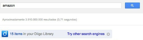 Diigo integrado en el buscador