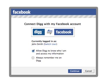 Facebook digg
