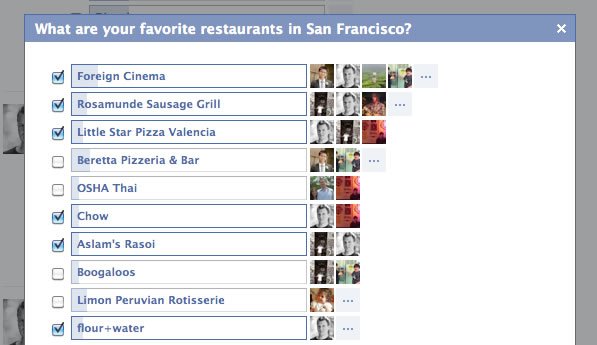 Facebook preguntas