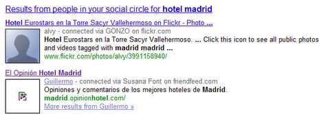 Google buscador social