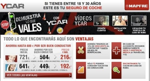 Mapfre Ycar, seguro de coche captura