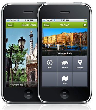 tourist Eye en el iPhone