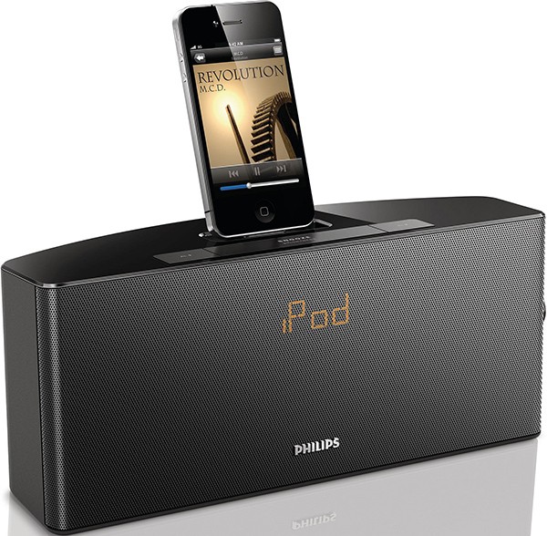 sistema-docking-iPhone-Philips sistema docking AJ7034D Philips para iPod y iPhone